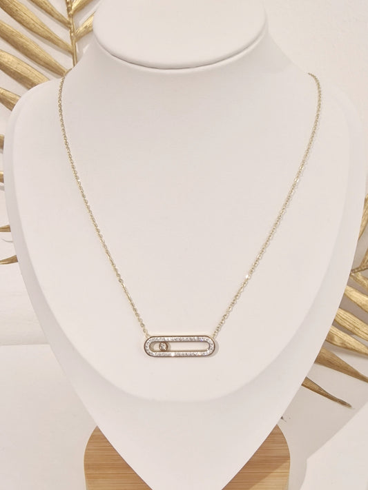 COLLIER MELISSA ACIER OR