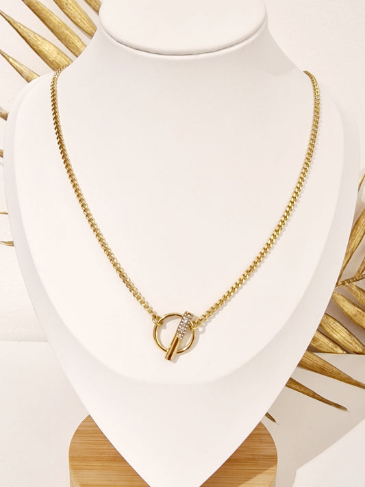 COLLIER DINASTY ACIER OR