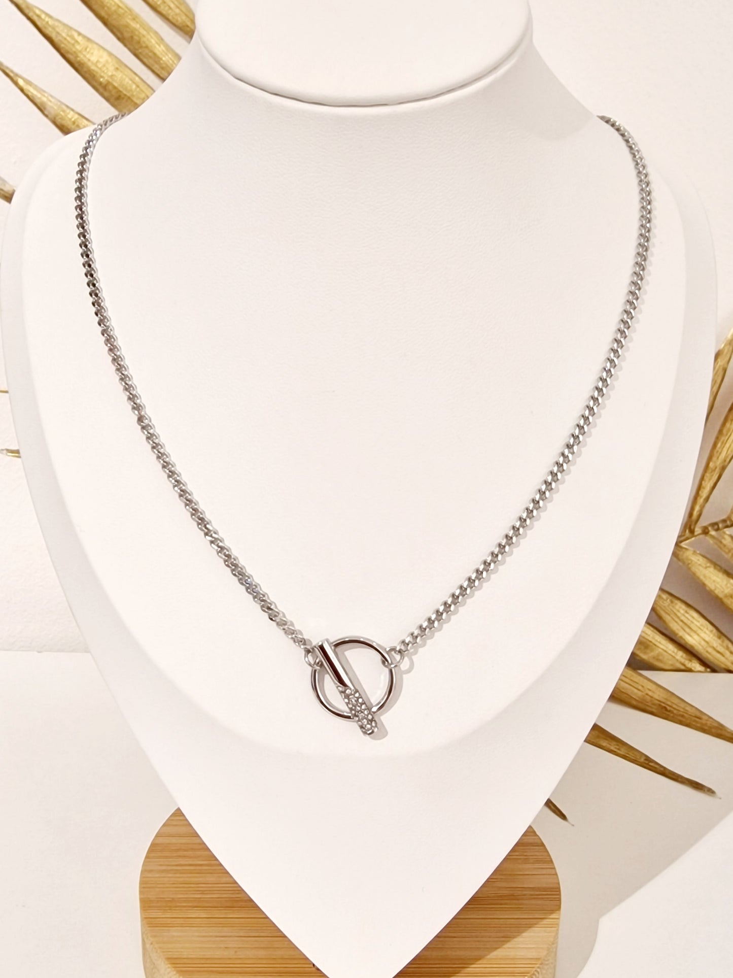 COLLIER DINASTY ACIER ARGENT