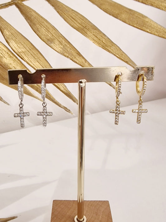 BOUCLES D'OREILLES LIV ACIER