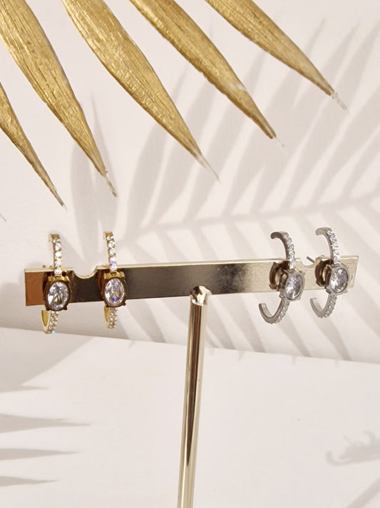 BOUCLES D'OREILLES MYLA ACIER