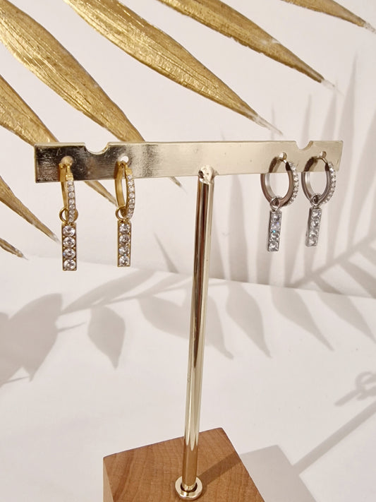 BOUCLES D'OREILLES MAEYLA ACIER