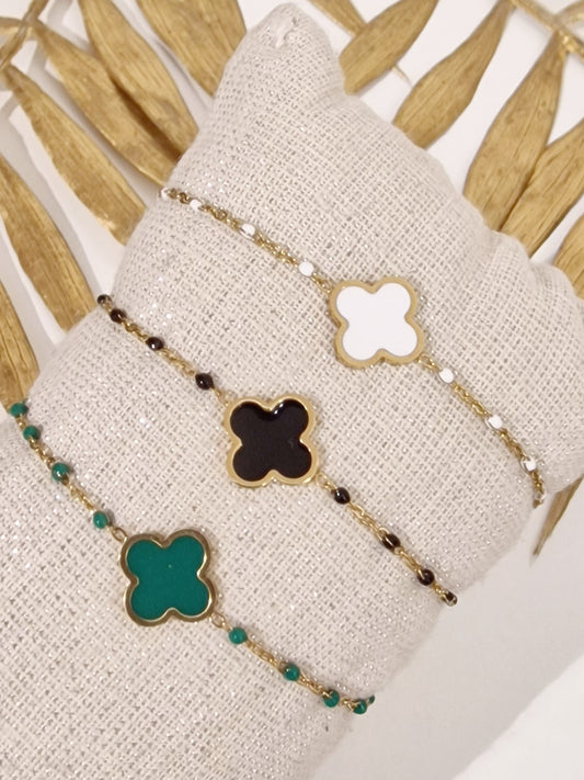 BRACELET LEINA ACIER OR