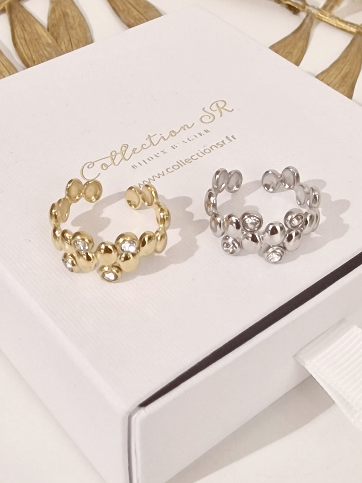 Bague Tania En Cuivre Avec Aimants - Bénéfique Pour Arthrose Et Douleurs Aux Doigts - Marque MJ