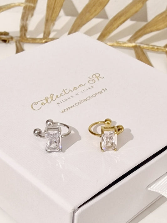 EARCUFF ACIER TISSIE