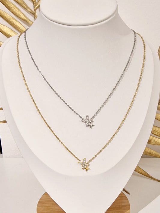 COLLIER KYRA ACIER