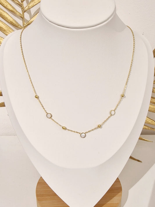 COLLIER LINSAY ACIER OR