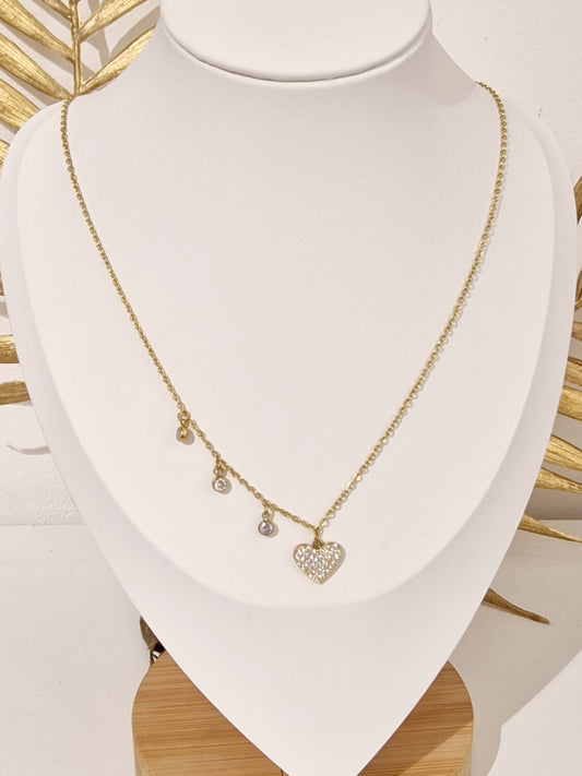 COLLIER LISA ACIER OR