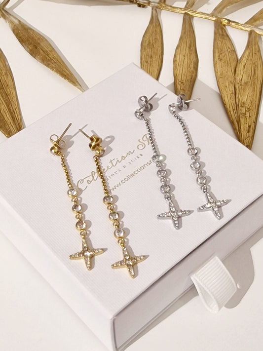 BOUCLES D'OREILLES CASSANDRE ACIER