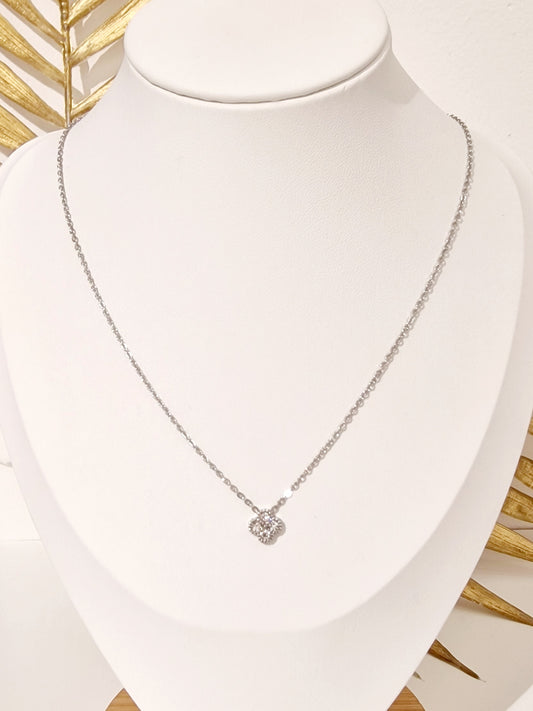 COLLIER ABELINE ACIER ARGENT