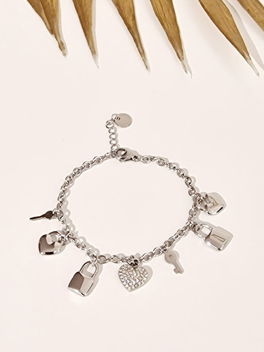 BRACELET STELLIE ACIER ARGENT