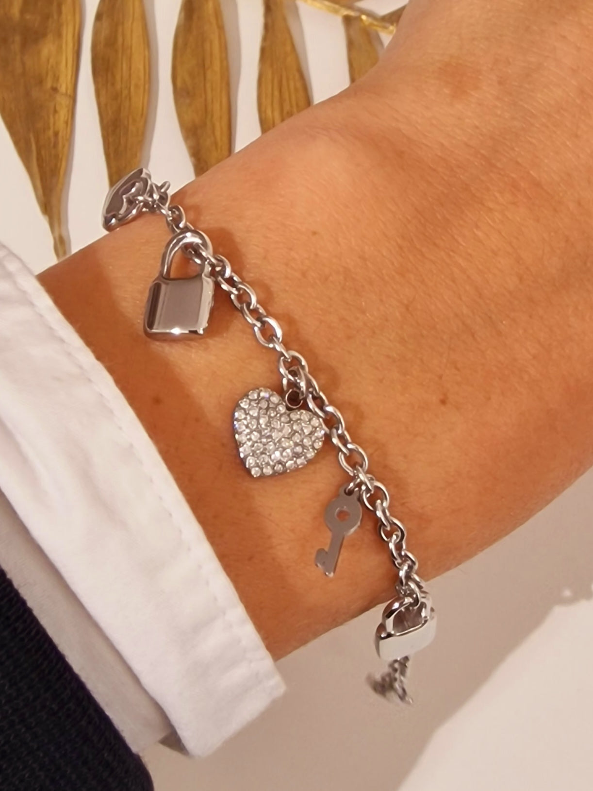 BRACELET STELLIE ACIER ARGENT