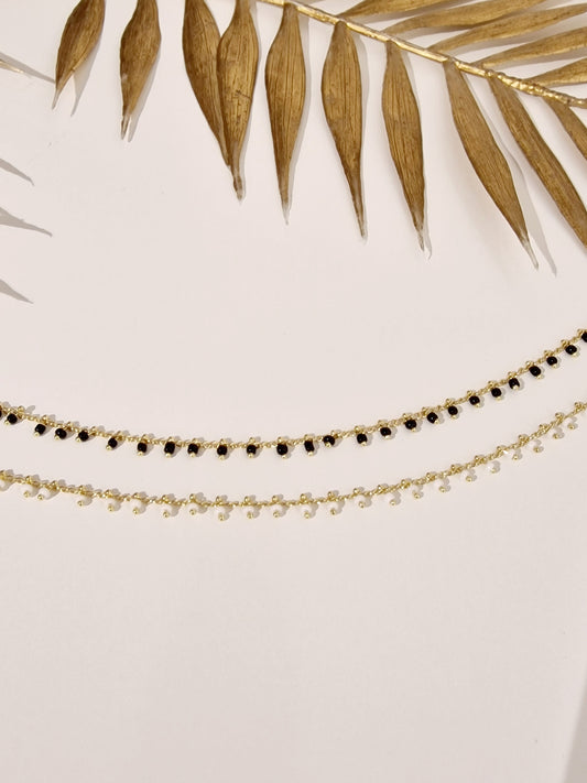 CHAINE DE CHEVILLE CALISTA ACIER OR