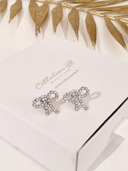 BOUCLES D'OREILLES CAMILA ACIER ARGENT