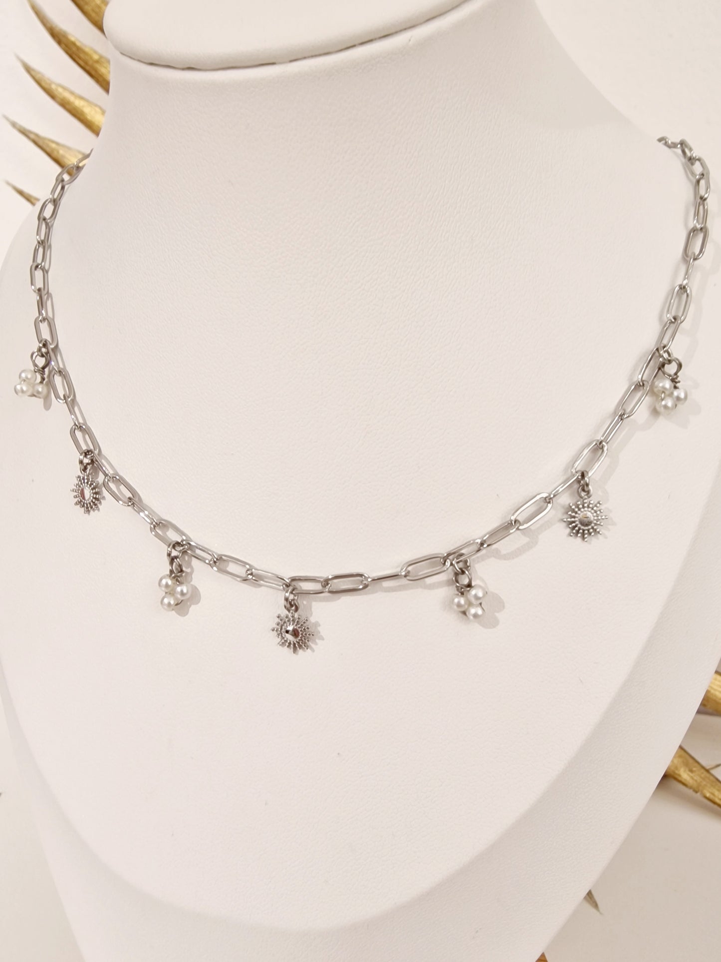 COLLIER LAORA ACIER ARGENT