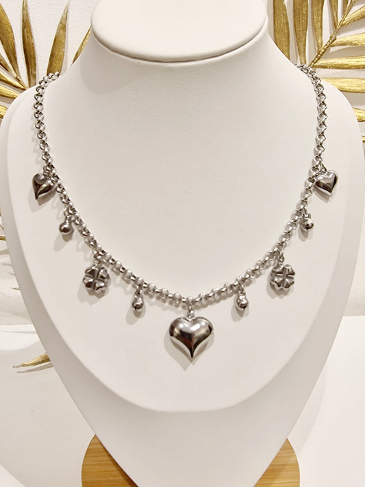 COLLIER BETHONIE ACIER ARGENTÉ