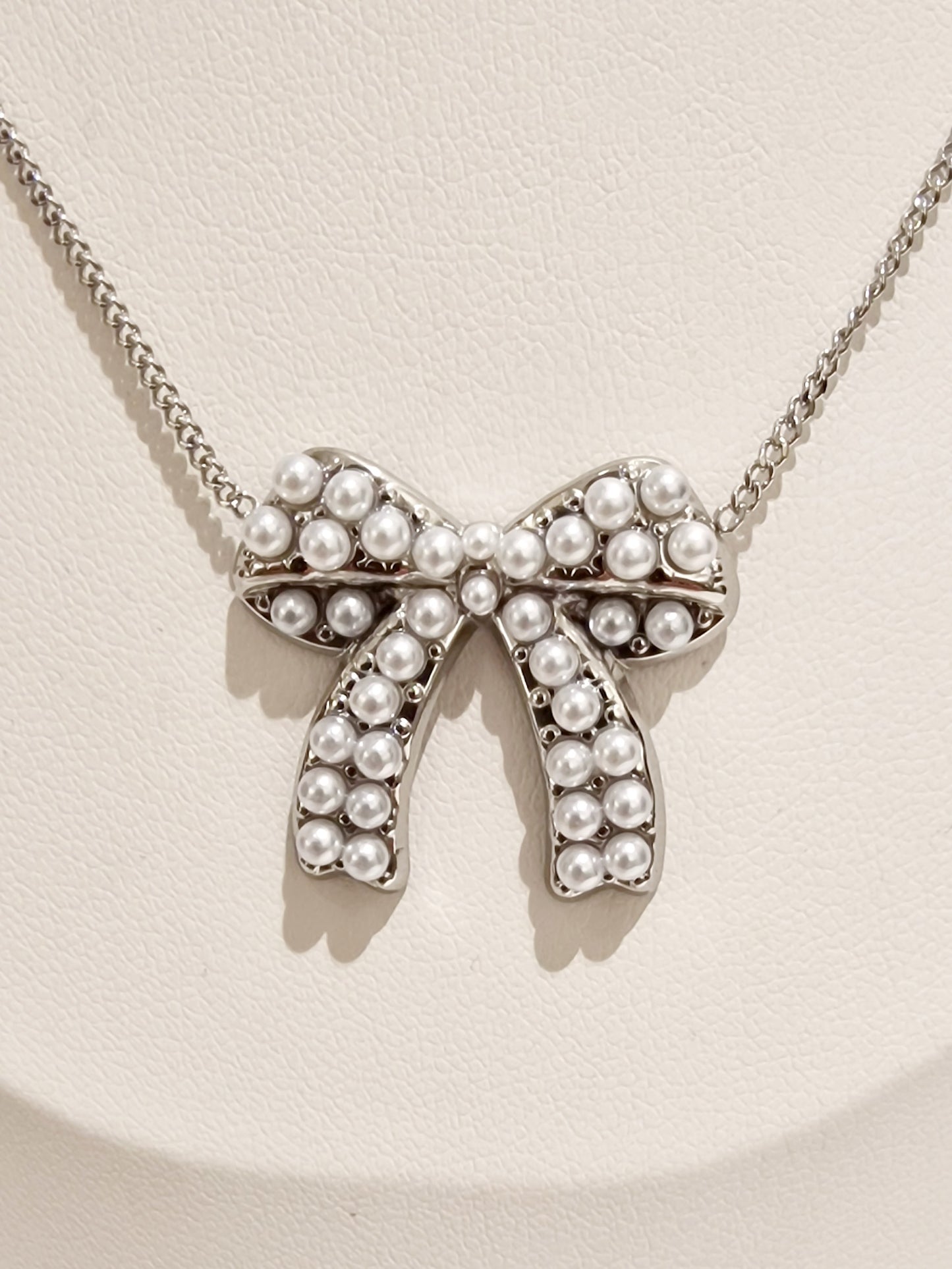 COLLIER BARBIE ACIER ARGENT