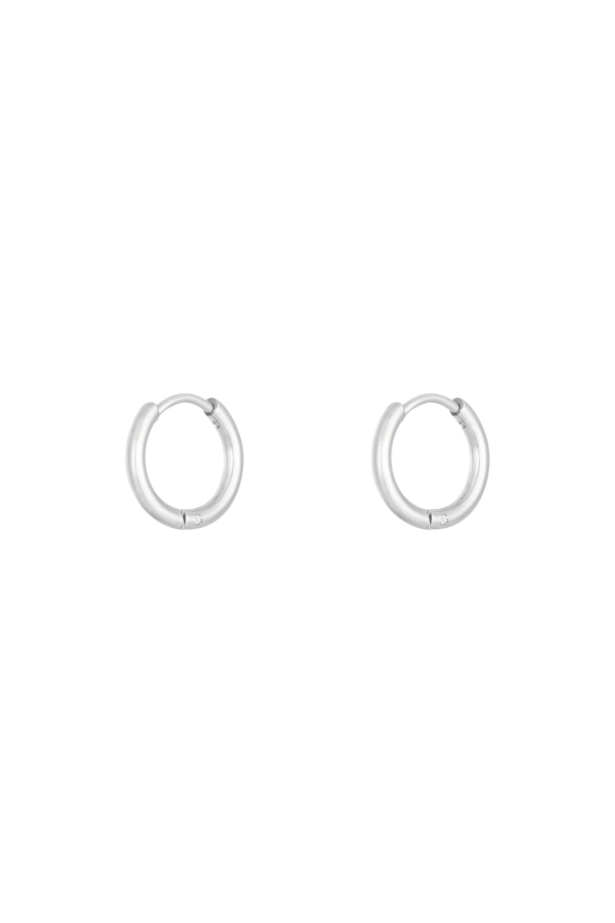 BOUCLES D'OREILLES MANDY ACIER ARGENT