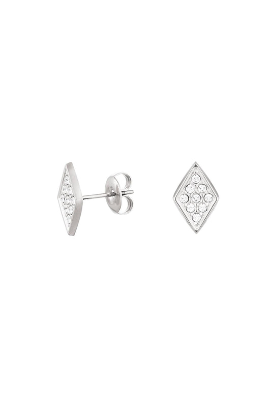 BOUCLES D'OREILLES LORALIE ACIER ARGENT