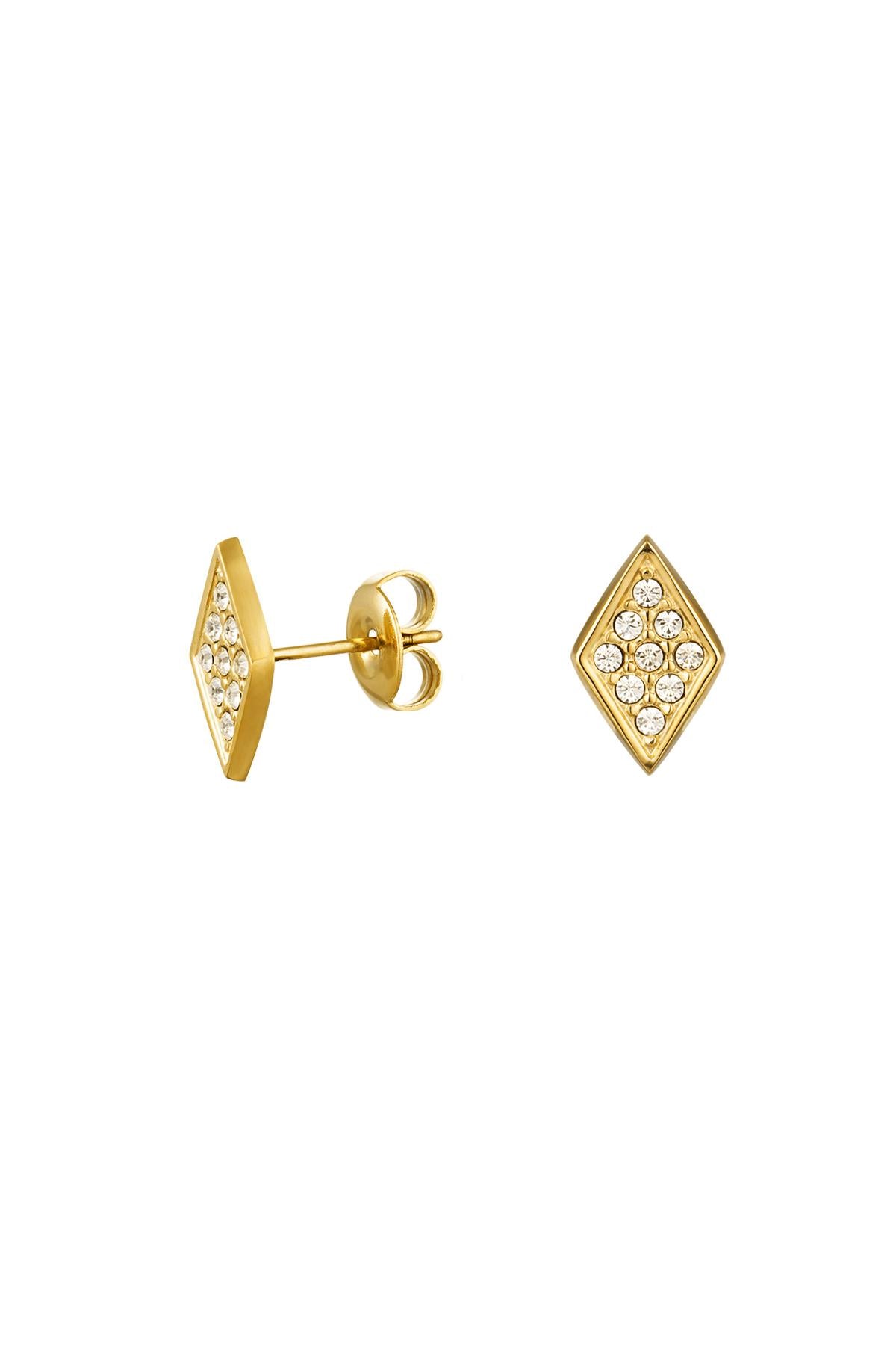 BOUCLES D'OREILLES LORALIE ACIER OR