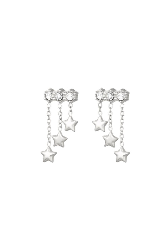 BOUCLES D'OREILLES MEL ACIER ARGENT