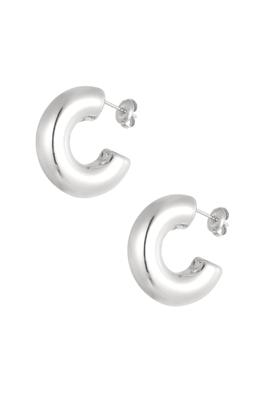 BOUCLES D'OREILLES JEMMA ACIER ARGENT