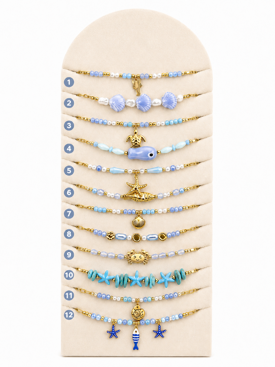 BRACELET LAGUNE ACIER OR