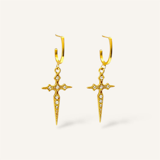 BOUCLES D’OREILLES CAREN ACIER