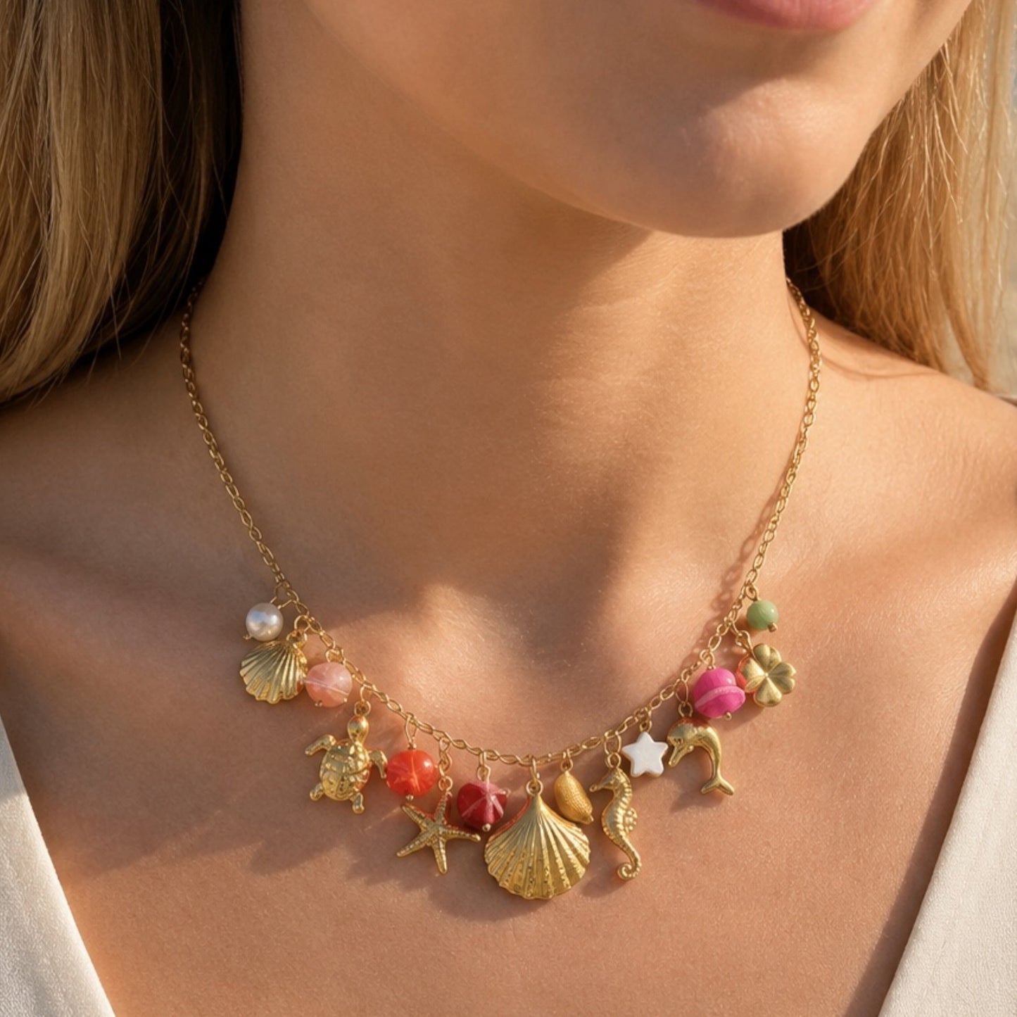 COLLIER OCÉANE MULTICOLORE