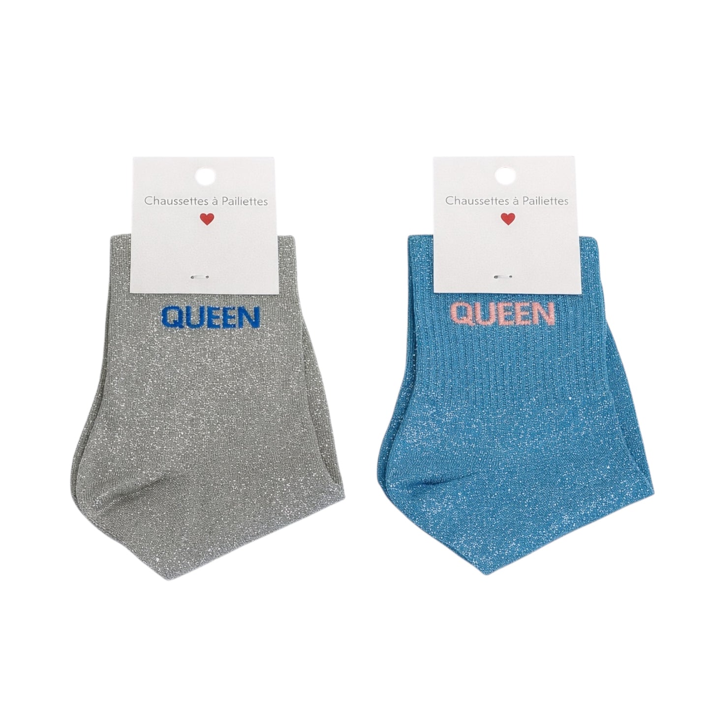 CHAUSSETTES À PAILLETTES -QUEEN