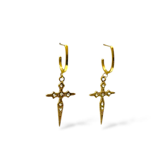 BOUCLES D’OREILLES CAREN ACIER