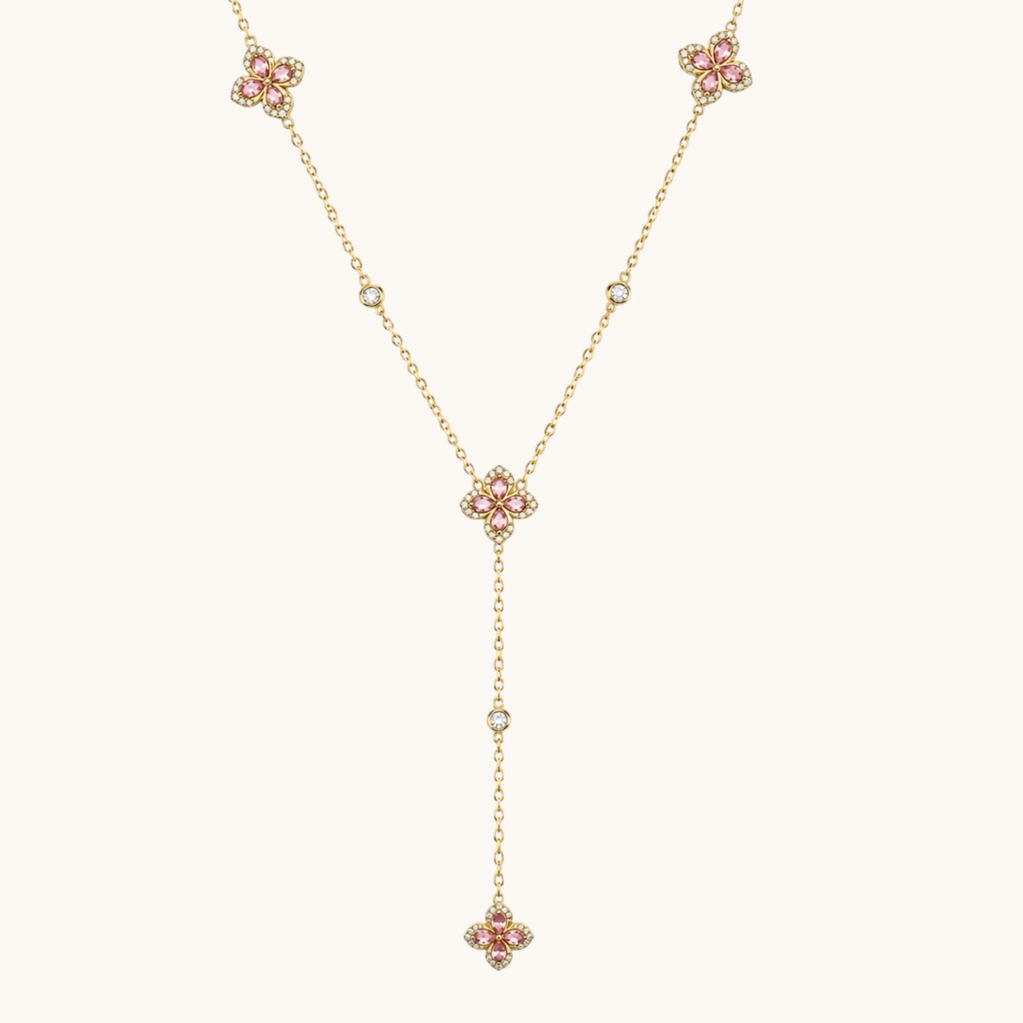 COLLIER ORLY ACIER ROSE