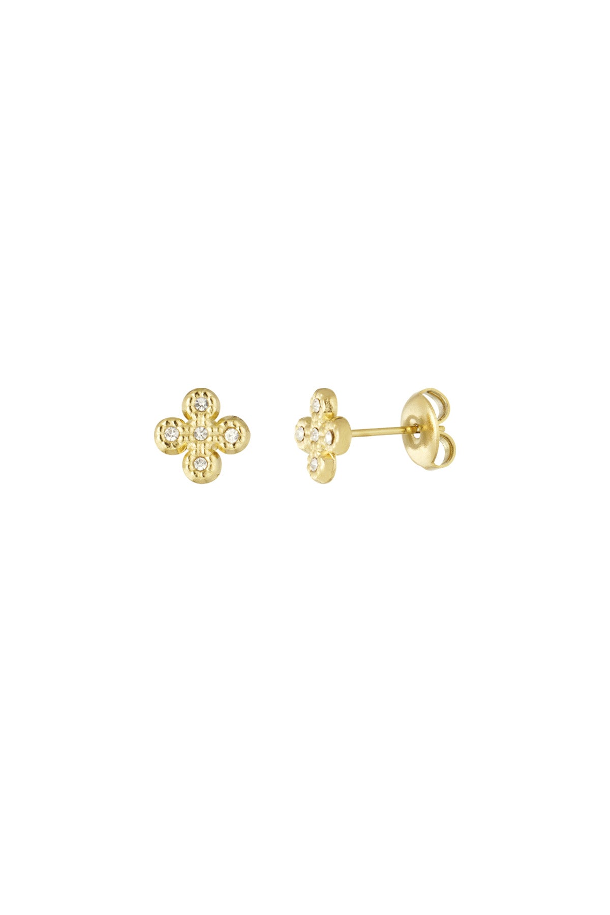 BOUCLES D’OREILLES DIXIE ACIER OR