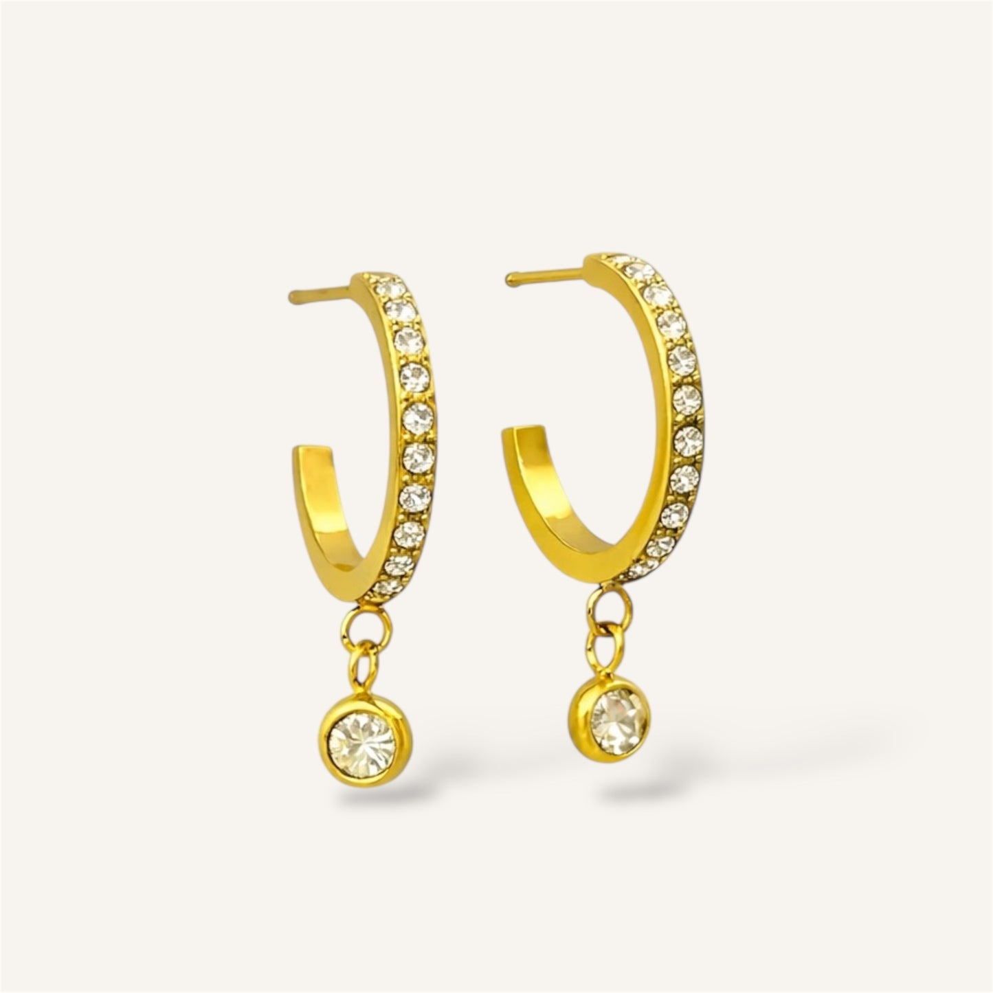 BOUCLES D’OREILLES AUGUSTINE ACIER