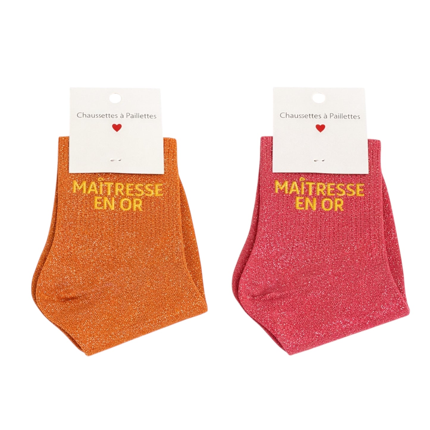 CHAUSSETTES À PAILLETTES - MAÎTRESSE EN OR