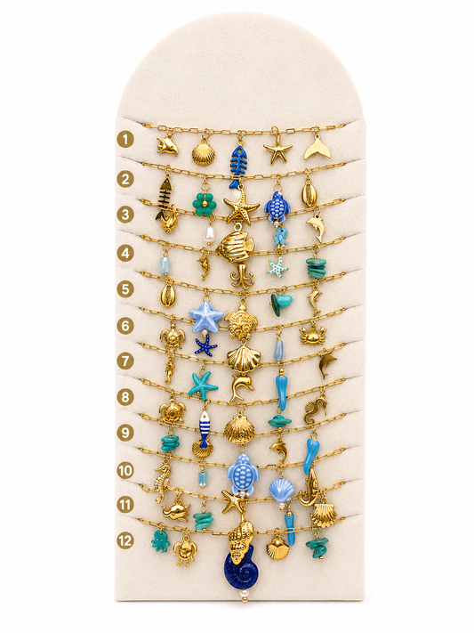BRACELET AZURA ACIER OR