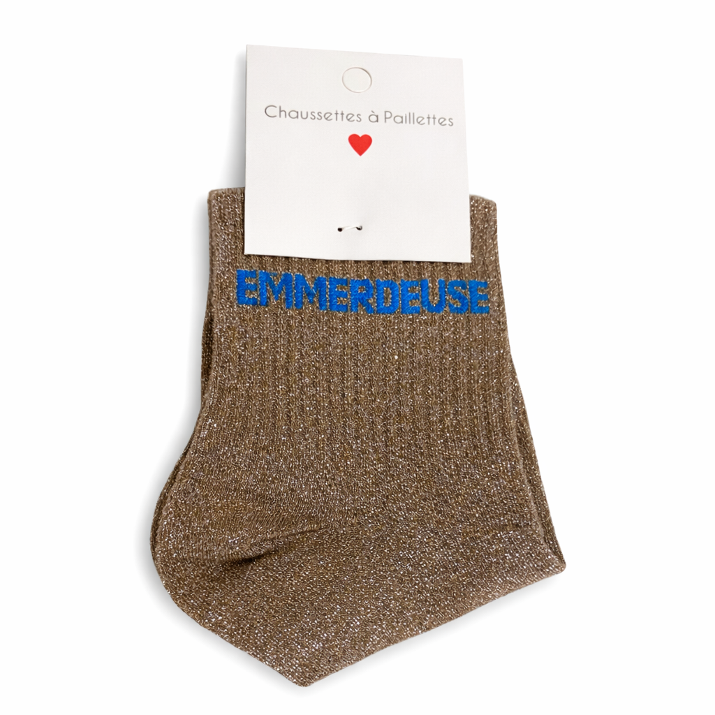 CHAUSSETTES À PAILLETTES - EMMERDEUSE