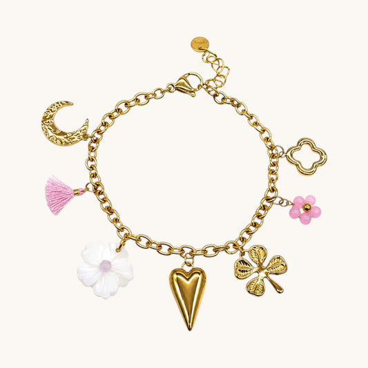 BRACELET LUNA QUARTZ ROSE
