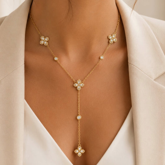 COLLIER Y ORLY BLANC