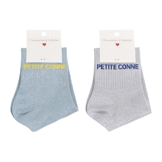 CHAUSSETTES À PAILLETTES -PETITE CONNE