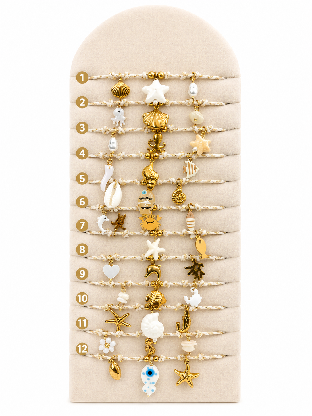 BRACELET NAIA ACIER OR
