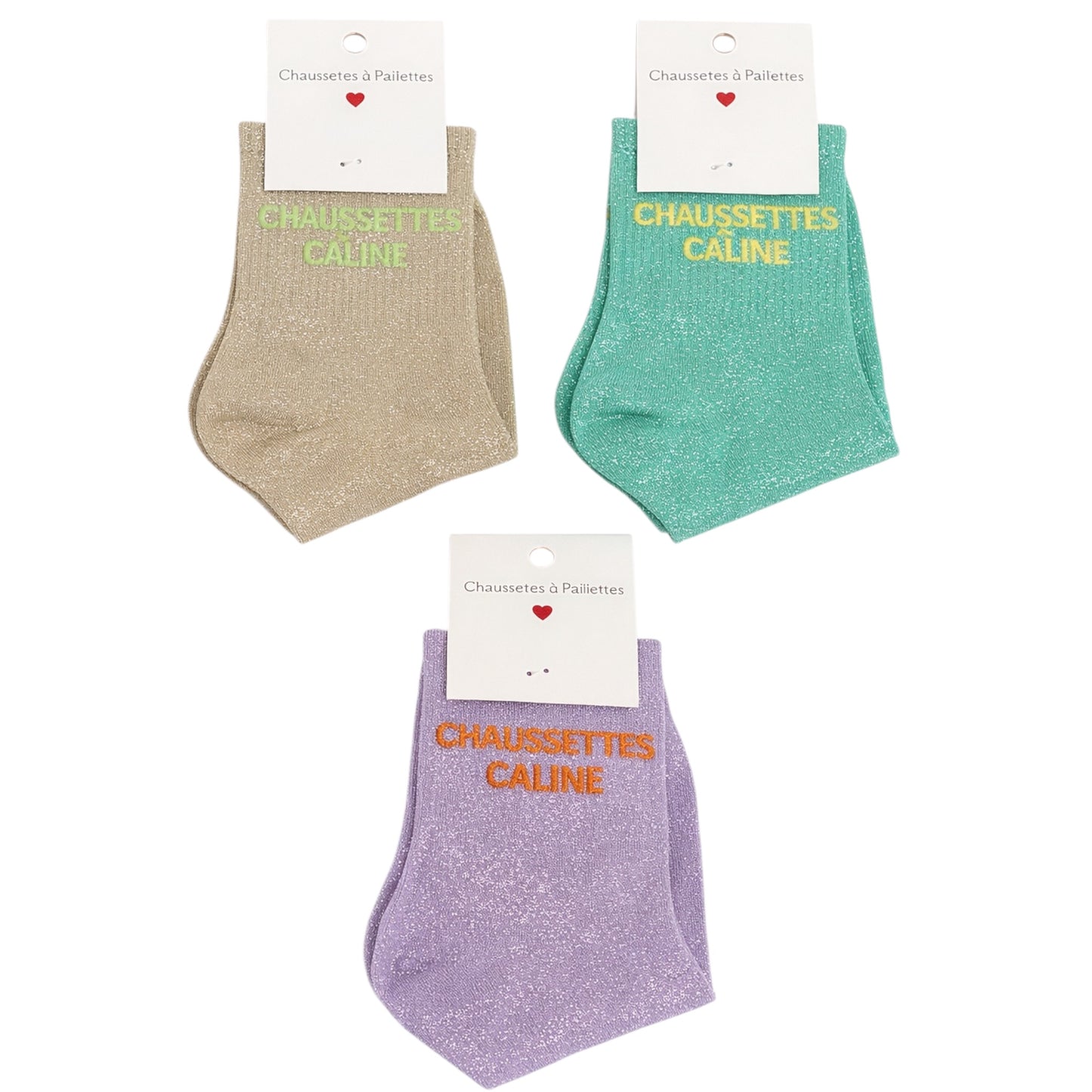 CHAUSSETTES À PAILLETTES - CHAUSSETTES CÂLINE