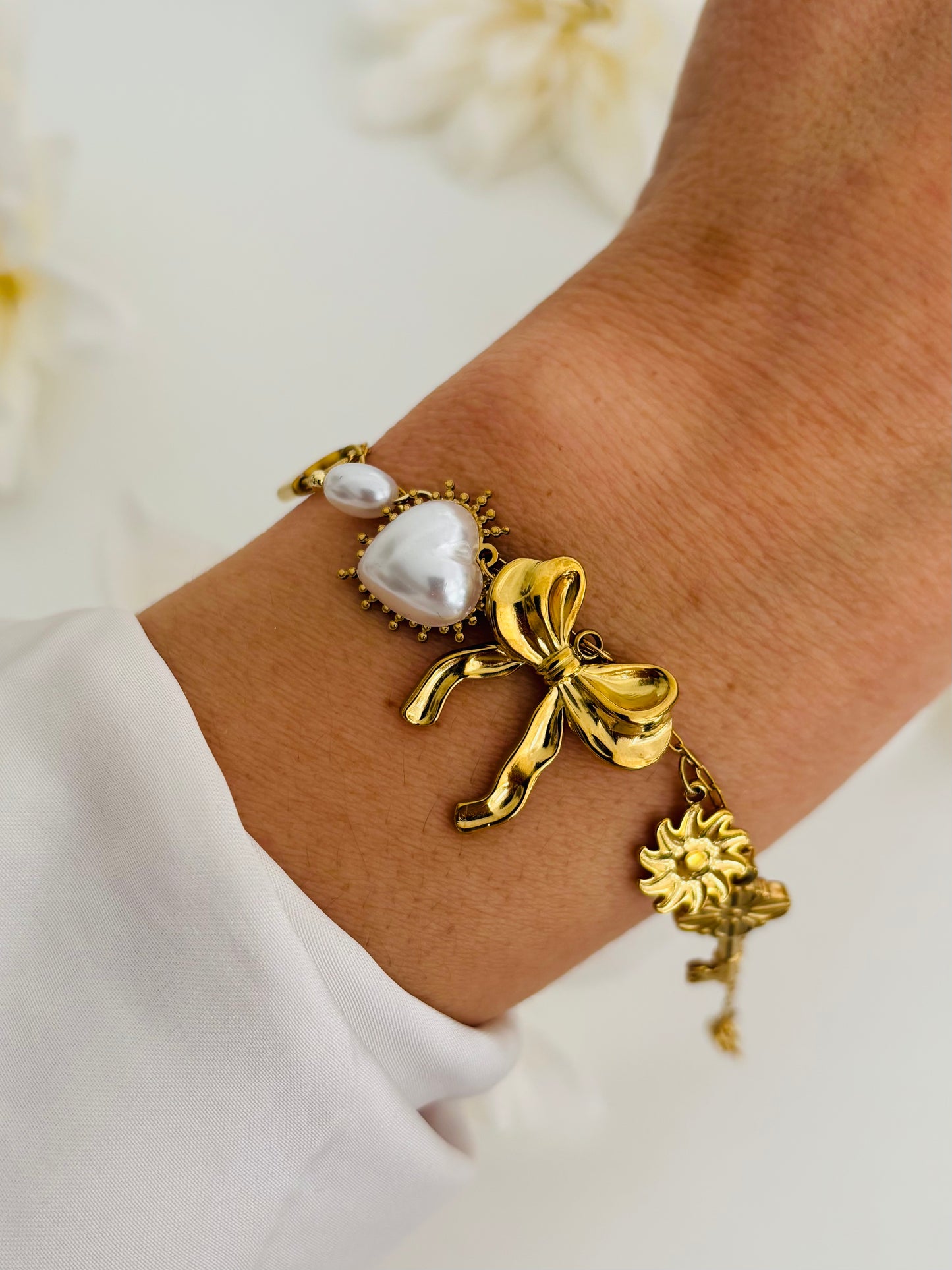 BRACELET JEANNE ACIER OR