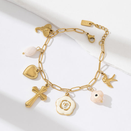 BRACELET JAYA ACIER OR