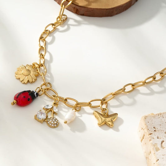 COLLIER HILDA ACIER OR