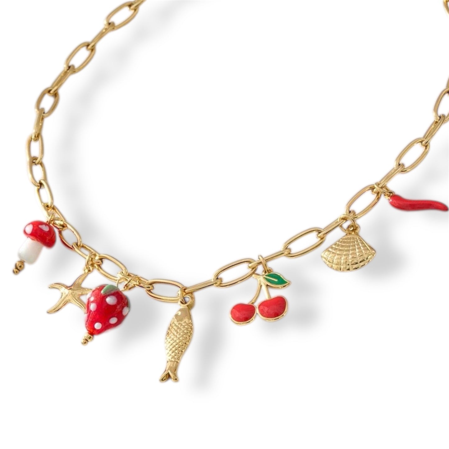 COLLIER SYANA ACIER OR