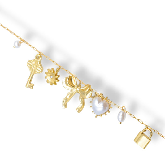 BRACELET JEANNE ACIER OR