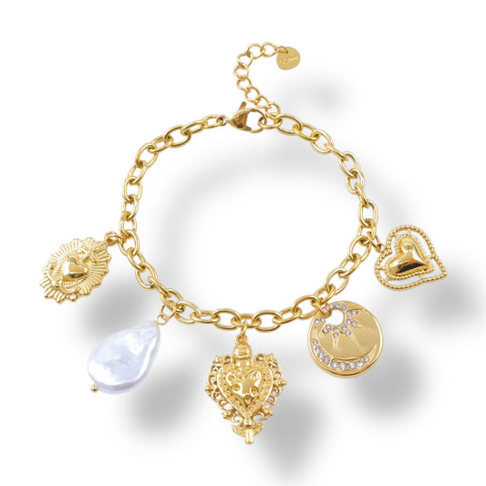 BRACELET LOUANE ACIER OR