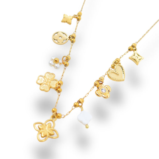 COLLIER ARIANA ACIER OR