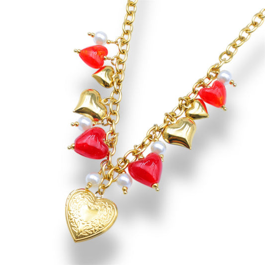 COLLIER ALEXIA ACIER OR